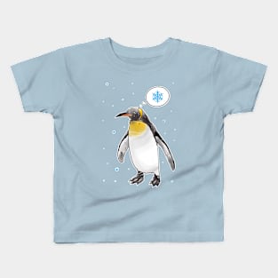 King penguin thinking about snow Kids T-Shirt